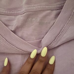 American Eagle Outfitters Light Purple Short Sleeve Tee